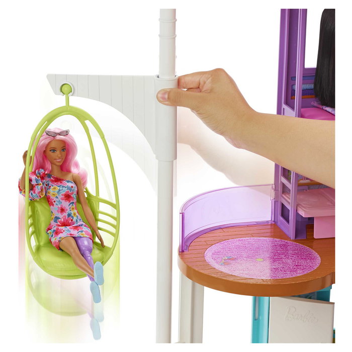 Mattel Barbie HCD50 Casa de Muñecas de Juguete de Plástico Multicolor 2 Plantas - Recomendado para niños de 3 a 12 años - Montaje Requerido Mattel Barbie HCD50 Casa de Muñecas de Juguete de Plástico Multicolor 2 Plantas - Recomendado para niños de 3 a 12 años - Montaje Requerido