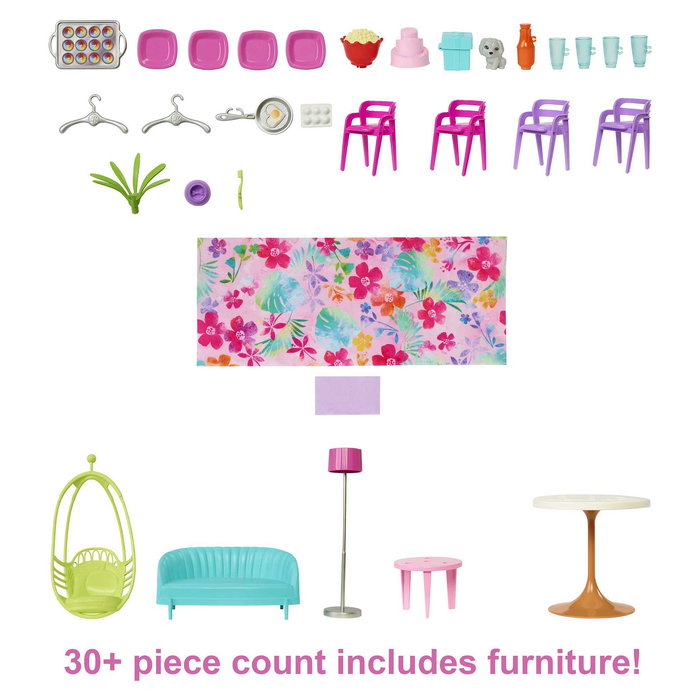 Mattel Barbie HCD50 Casa de Muñecas de Juguete de Plástico Multicolor 2 Plantas - Recomendado para niños de 3 a 12 años - Montaje Requerido Mattel Barbie HCD50 Casa de Muñecas de Juguete de Plástico Multicolor 2 Plantas - Recomendado para niños de 3 a 12 años - Montaje Requerido