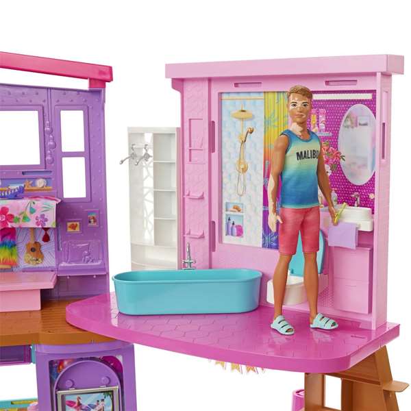 Mattel Barbie Casa Malibú 2022 con más de 30 Accesorios