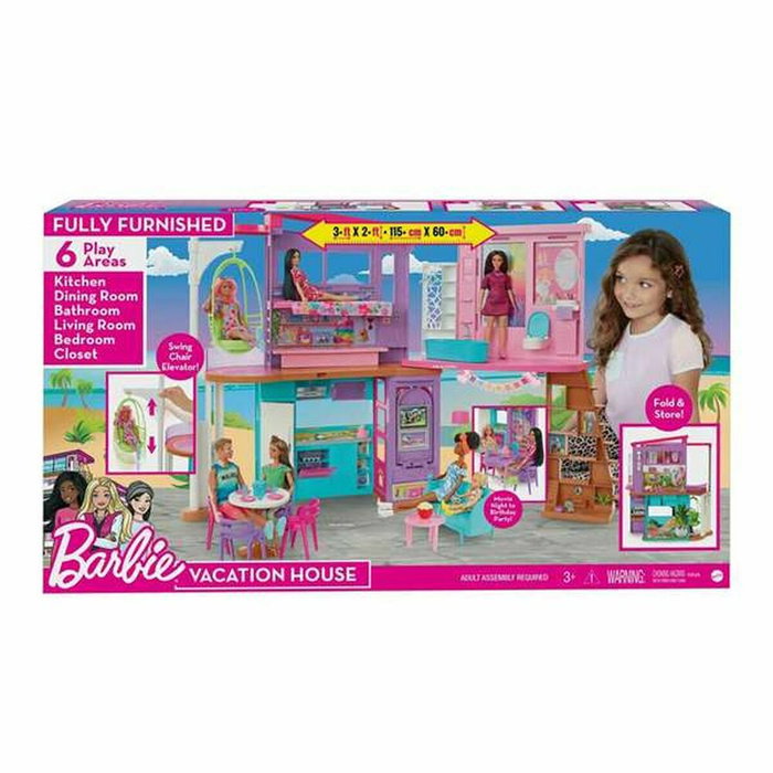 Mattel Barbie Casa Malibú 2022 con más de 30 Accesorios