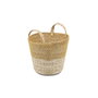 Inde Cesta Cónica Seagrass con Asas 30 cm (12 Unidades)
