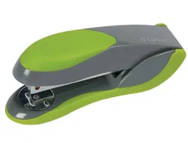Q-connect Grapadora Metálica de Plástico, Capacidad 30 Hojas, Color Verde y Gris
