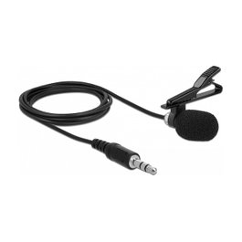 DeLOCK 66279 Micrófono Lavalier Omnidireccional con Clip y Adaptador