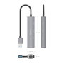 Aisens USB-A Docking Station Ethernet Gigabit y 3x USB-C, Gris