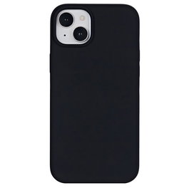 eSTUFF INFINITE ROME Funda magnética de silicona para iPhone 15 Plus - Negro - 81% material reciclado, con forro de microfibra y carga inalámbrica
