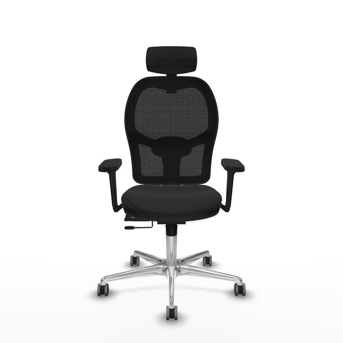 PIQUERAS Y CRESPO Silla de oficina Jorquera con mecanismo Sincro/Traslack en Similpiel Negro PIQUERAS Y CRESPO Silla de oficina Jorquera con mecanismo Sincro/Traslack en Similpiel Negro
