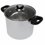 Baumalu Traiteur Cacerola de acero inoxidable con tapa de vidrio Saphir - 24 cm
