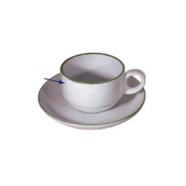 Trazos Green Taza Apilable Te 20 Cl, Porcelana Bone China, Color Verde (Set de 6)