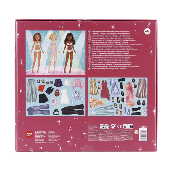 Apli Juego Magnético Fashion Show 42 Pzas Crea Tus Propios Looks Como Una Diseñadora Apli Juego Magnético Fashion Show 42 Pzas Crea Tus Propios Looks Como Una Diseñadora