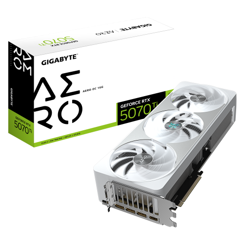 Gigabyte GeForce RTX 5070 Ti AERO OC 16GB GDDR7 Blanco