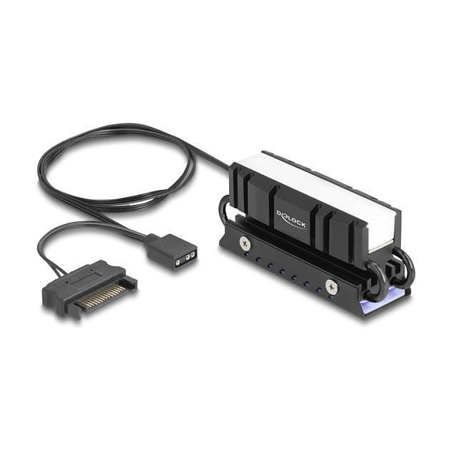 DeLOCK 18460 Disipador térmico para SSD 2280 con RGB LED DeLOCK 18460 Disipador térmico para SSD 2280 con RGB LED