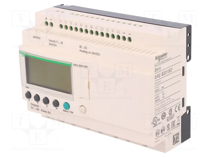 SCHNEIDER ELECTRIC Zelio Logic SR2B201BD Controlador Lógico Programable Compact SCHNEIDER ELECTRIC Zelio Logic SR2B201BD Controlador Lógico Programable Compact