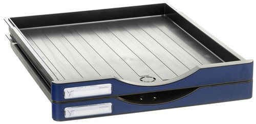 Conjunto 2 Cajones Archivodoc Pequeños Azul Conjunto 2 Cajones Archivodoc Pequeños Azul