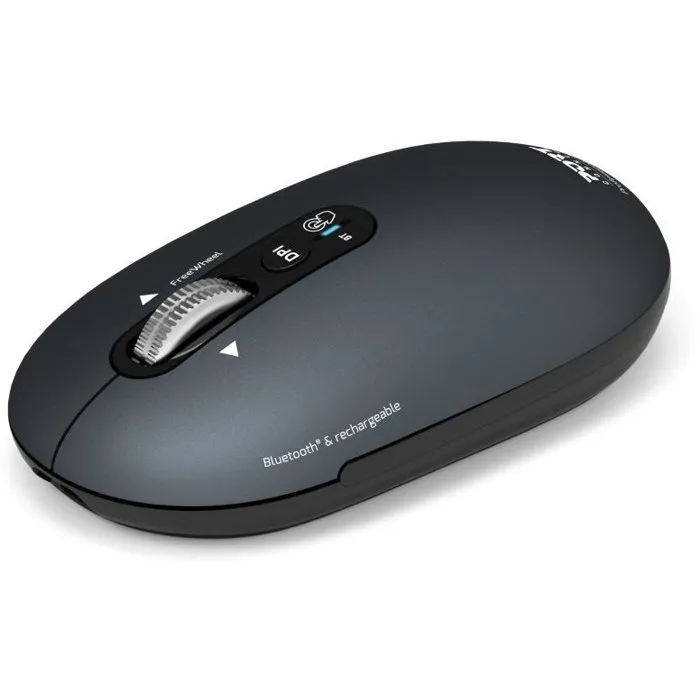 Port Designs Ratón Inalámbrico 910501 PURE Bluetooth Recargable Gris Antracita