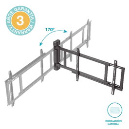 Holmios Soporte de TV motorizado abatible a ambos lados 32-75 pulgadas