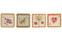 DKD Home Decor Set de Decoración Cerámica Multicolor Tropical