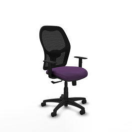 PIQUERAS Y CRESPO Silla de oficina Alocén, Mecanismo Sincro, Morado y Negro