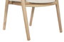 DKD Home Decor Silla de Teca y Poliéster Natural y Blanco
