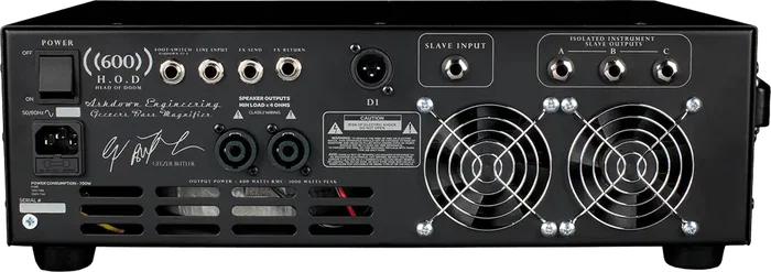 Ashdown UK Geezer Butler H.O.D Signature Cabezal Bajo 600W