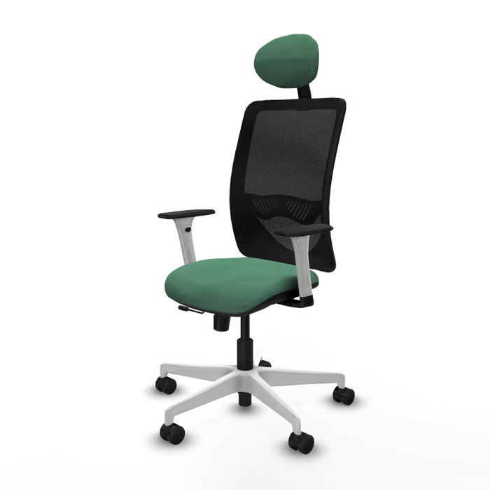 PIQUERAS Y CRESPO Silla de oficina Zulema Verde esmeralda y Negro