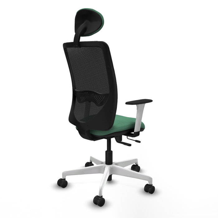 PIQUERAS Y CRESPO Silla de oficina Zulema Verde esmeralda y Negro