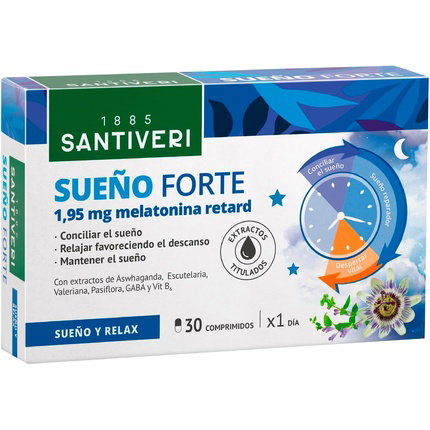 SANTIVERI Sueño Forte 30 comprimidos SANTIVERI Sueño Forte 30 comprimidos