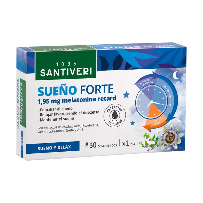 SANTIVERI Sueño Forte 30 comprimidos SANTIVERI Sueño Forte 30 comprimidos