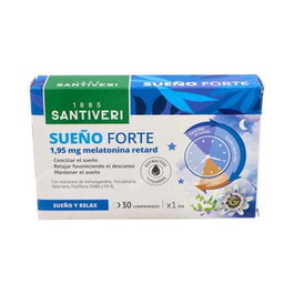 SANTIVERI Sueño Forte 30 Cap. Melatonina de Liberación Retardada para Conciliar el Sueño