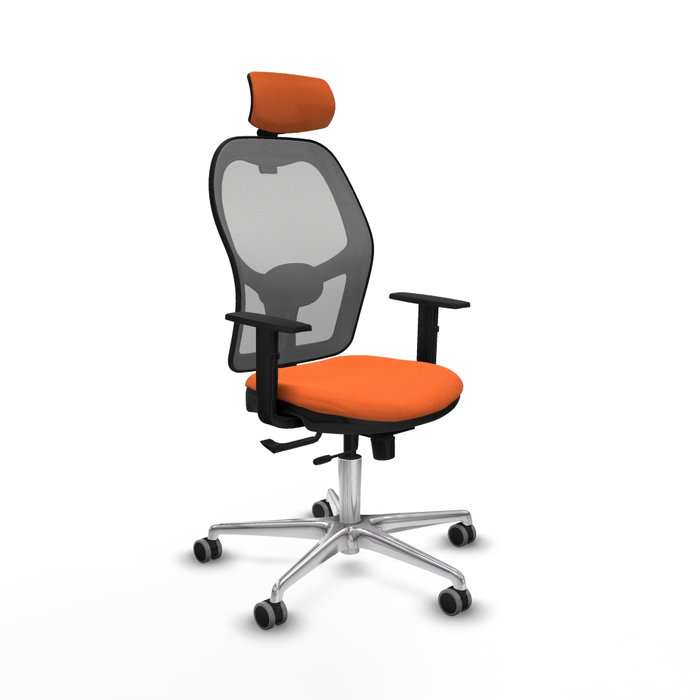 PIQUERAS Y CRESPO Silla de oficina Jorquera Naranja y Gris PIQUERAS Y CRESPO Silla de oficina Jorquera Naranja y Gris