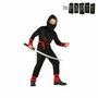 Disfraz para Niños Th3 Party Negro Rojo (4 Piezas) 5-6 Años