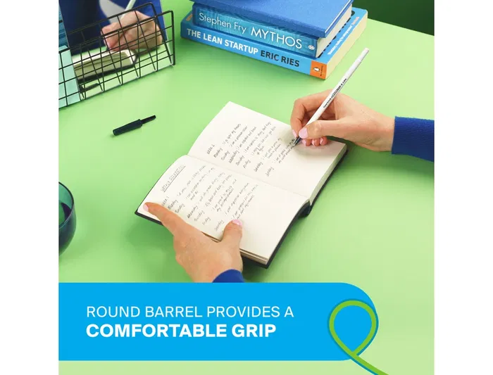 Papermate Kilométrico Bolígrafo Punta 1 mm Plástico Reciclado 80% Color Azul Caja 50 Unidades