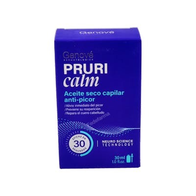 PRURICALM Pruricalm Aceite Seco Capilar Anti-Picor 30 Ml - Tratamiento para Picor del Cuero Cabelludo