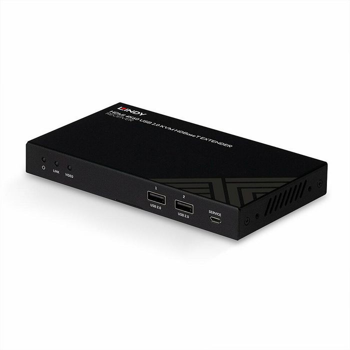 Lindy Receptor Extensor HDBaseT KVM Cat.6 HDMI 4K60, IR, RS-232 & Audio hasta 150m