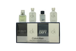 Calvin Klein Men's Mini Gift Set 2 x 10ml CK One EDT + 10ml Eternity EDT + 10ml Defy EDT