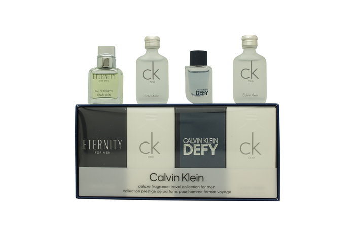 Calvin Klein Men's Mini Gift Set 2 x 10ml CK One EDT + 10ml Eternity EDT + 10ml Defy EDT Calvin Klein Men's Mini Gift Set 2 x 10ml CK One EDT + 10ml Eternity EDT + 10ml Defy EDT