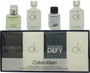 Calvin Klein Men's Mini Gift Set 2 x 10ml CK One EDT + 10ml Eternity EDT + 10ml Defy EDT