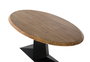 GINER Y COLOMER Mesa de Comedor Madera de Acacia Natural y Hierro Negro 200 cm