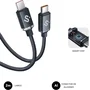Subblim Cable USB-C a USB-C Optimus 60W 480Mbps 2m Negro Carga Rápida Nylon Trenzado PD