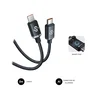 Subblim Optimus Cable USB-C a USB-C 2 m - Negro - Carga Rápida 60W PD, 480 Mbps, Chip de Protección - Compatible iPhone 16/15, Galaxy S24, MacBook