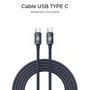 Subblim Optimus Cable USB-C a USB-C 2 m - Negro - Carga Rápida 60W PD, 480 Mbps, Chip de Protección - Compatible iPhone 16/15, Galaxy S24, MacBook