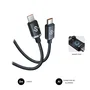 Subblim Optimus Cable USB-C a USB-C 2 m - Negro - Carga Rápida 60W PD, 480 Mbps, Chip de Protección - Compatible iPhone 16/15, Galaxy S24, MacBook