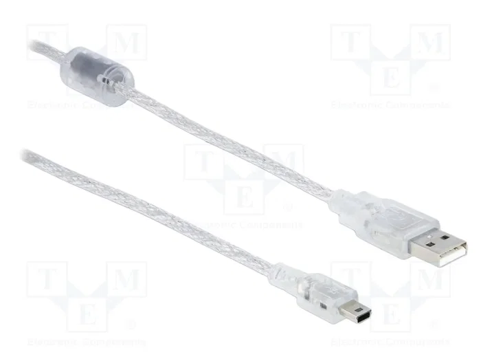 DeLOCK Cable USB 2.0 Tipo-A a Mini-B 2 m transparente DeLOCK Cable USB 2.0 Tipo-A a Mini-B 2 m transparente