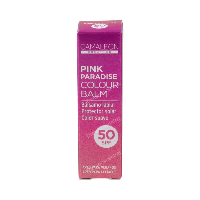 CAMALEON COSMETICS Camaleon Colour Balm Pink Paradise SPF50 4g - Bálsamo Labial con Color y Protección Solar CAMALEON COSMETICS Camaleon Colour Balm Pink Paradise SPF50 4g - Bálsamo Labial con Color y Protección Solar