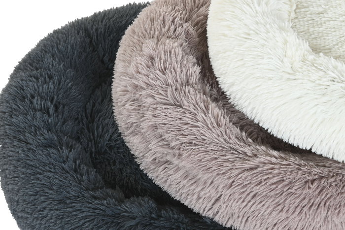 DKD Home Decor Cama Mascota Gris Oscuro Blanco 73 x 64 x 16 cm Set de 2 Unidades