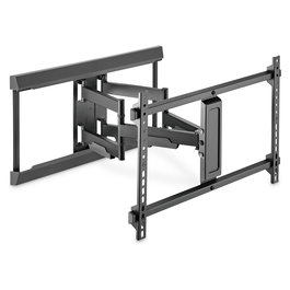 Digitus DA-90454 Soporte de Pared para TV Full Motion de 37" a 80", hasta 60 kg, Acero Negro