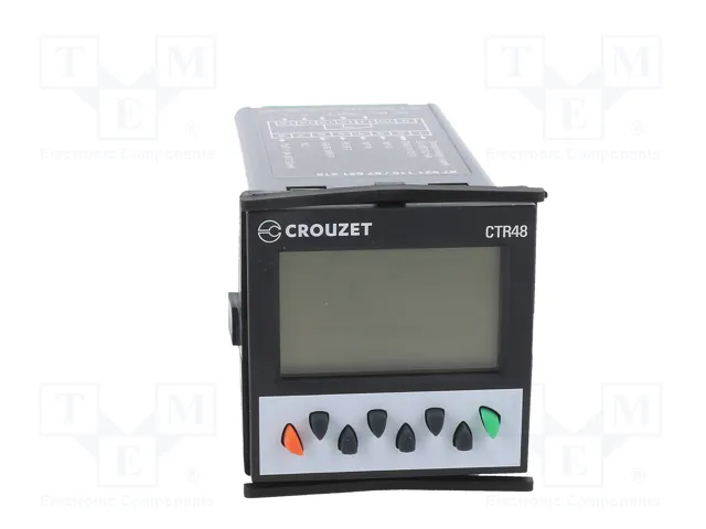 CROUZET CTR48 Contador Electrónico LCD Impulsos/Velocidad CROUZET CTR48 Contador Electrónico LCD Impulsos/Velocidad