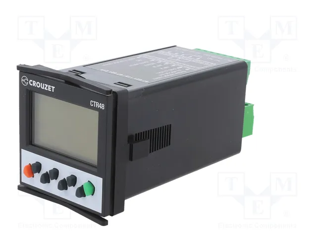 CROUZET CTR48 Contador Electrónico LCD Impulsos/Velocidad CROUZET CTR48 Contador Electrónico LCD Impulsos/Velocidad