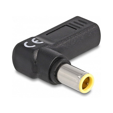 DeLOCK Adaptador de Carga USB Type-C hembra a IBM 7,9 x 5,5 mm macho 90°