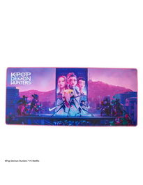 Cinereplicas Alfombrilla de Escritorio XL Kpop Demon Hunters Takedown Huntr/X, 80x35 cm, Diseño Oficial Neopreno