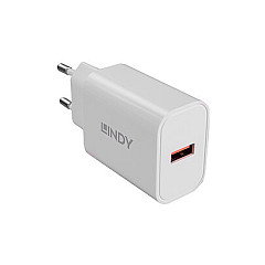 Lindy 73412 Cargador de Pared USB Tipo A 18W Blanco